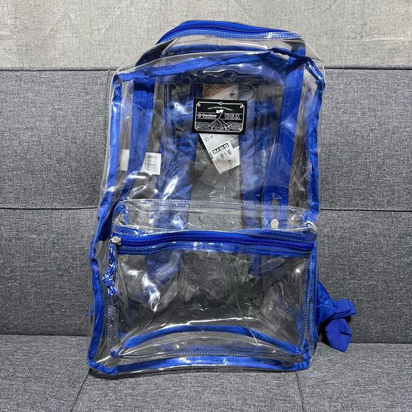 NWT Outdoor Products Clear Backpack Blue Stadium Approved Women and Men Bag - Picture 1 of 9
